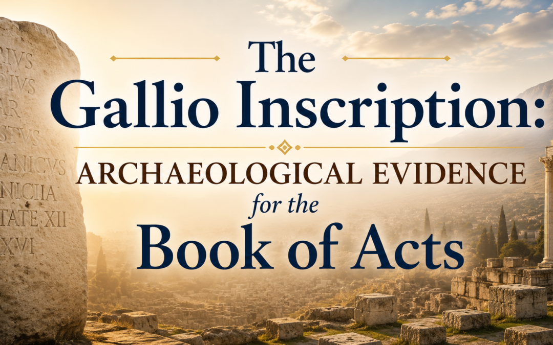 The Gallio Inscription: Archaeological Evidence for the Book of Acts